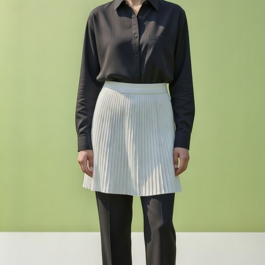 Kadın Piliseli Bel Lastikli Etek